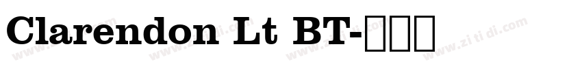 Clarendon Lt BT字体转换
